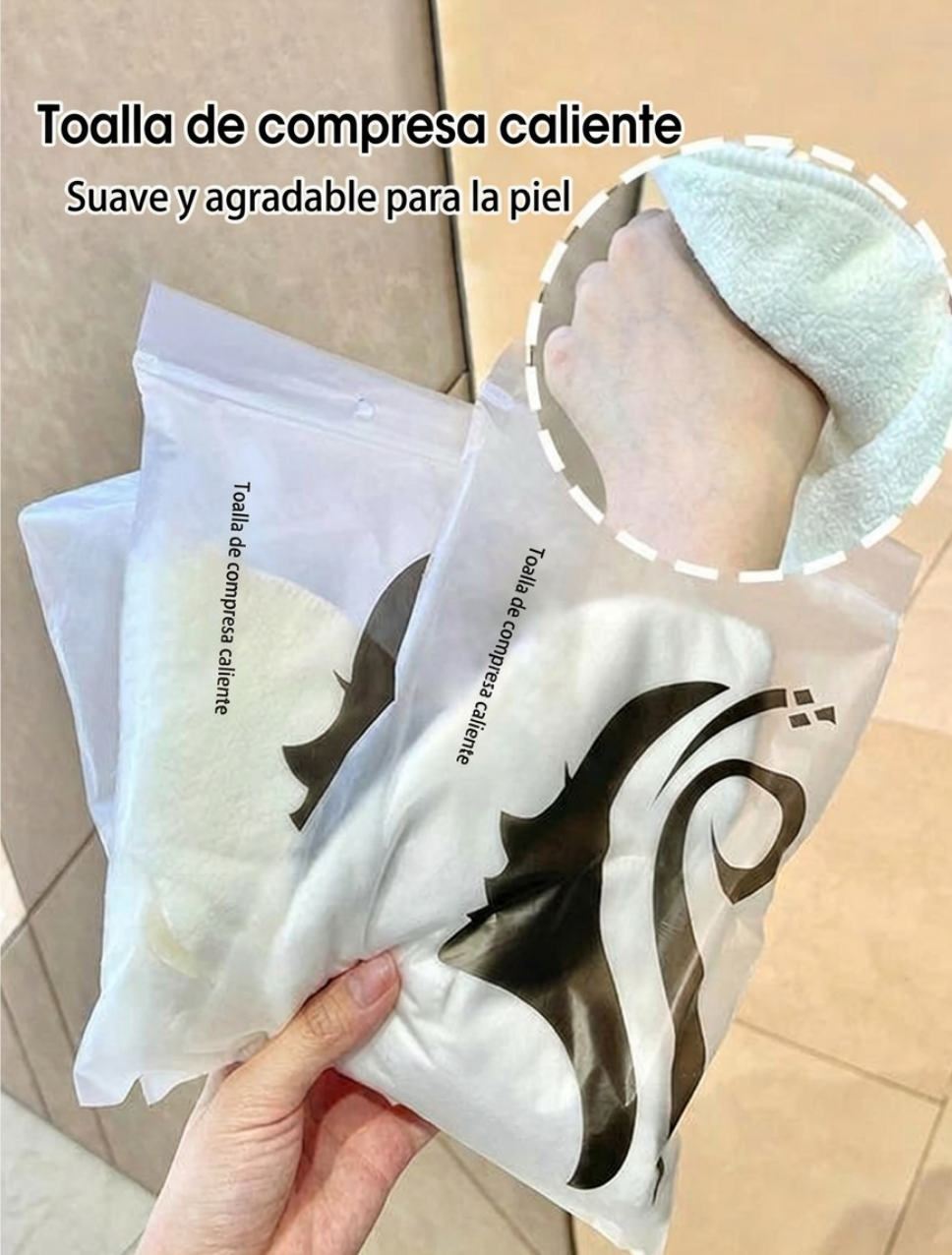 Toalla de compresa caliente colgante para oído, suave, amigable con la piel, con vapor, calentamiento, compresa fría y caliente, toalla facial, compresa húmeda, irrigación, toalla facial